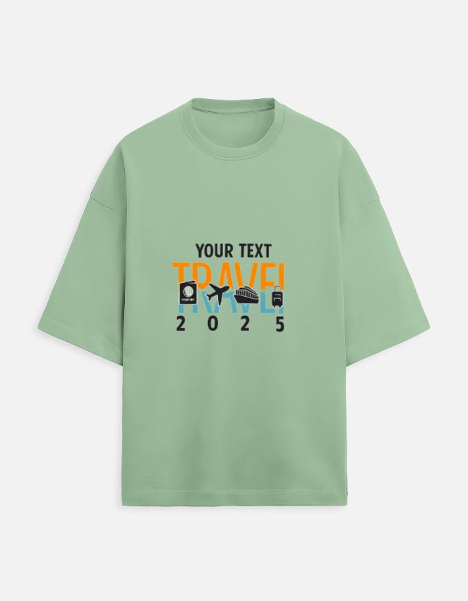 Unisex Terry Oversized Tee - Custom Travel 2025 T-Shirt - GlobeTees