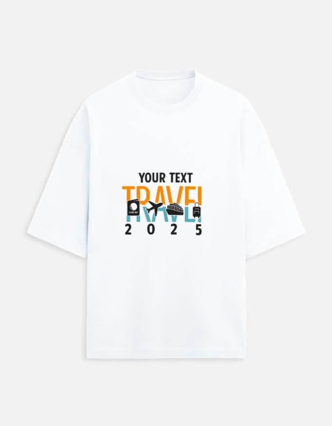 Unisex Terry Oversized Tee - Custom Travel 2025 T-Shirt - GlobeTees