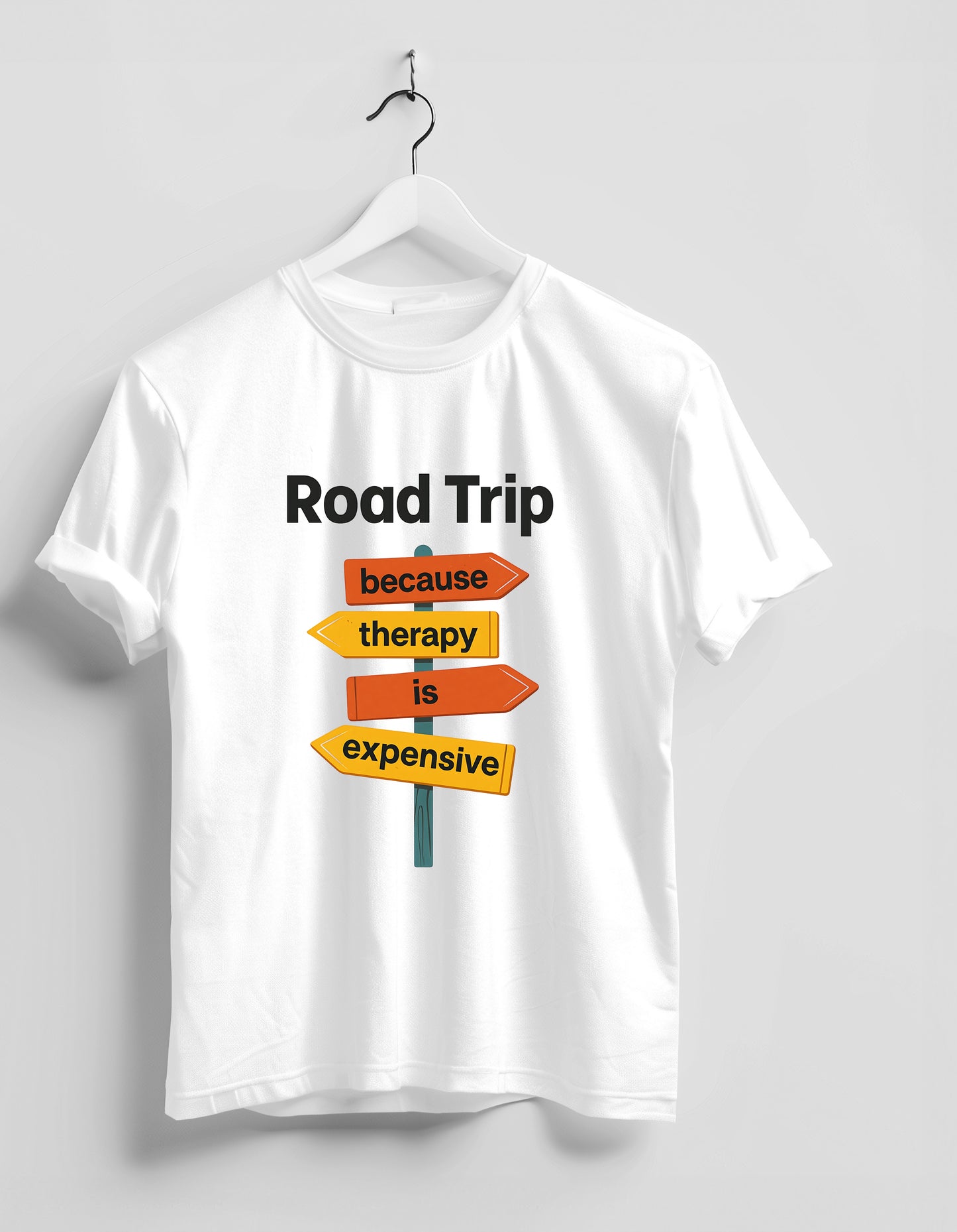 Unisex Supima T-Shirt-Road Trip - Adventure Graphic Shirt for Travelers