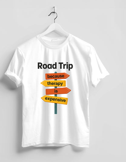 Unisex Supima T-Shirt-Road Trip - Adventure Graphic Shirt for Travelers