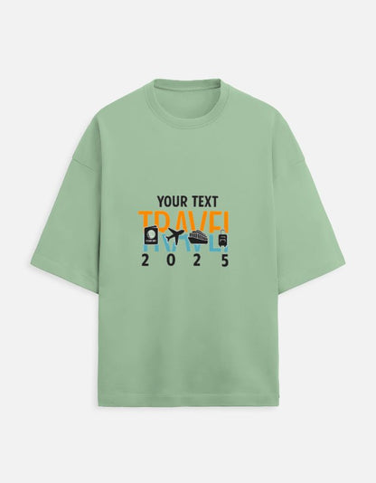 Unisex Terry Oversized Tee - Custom Travel 2025 T-Shirt - GlobeTees