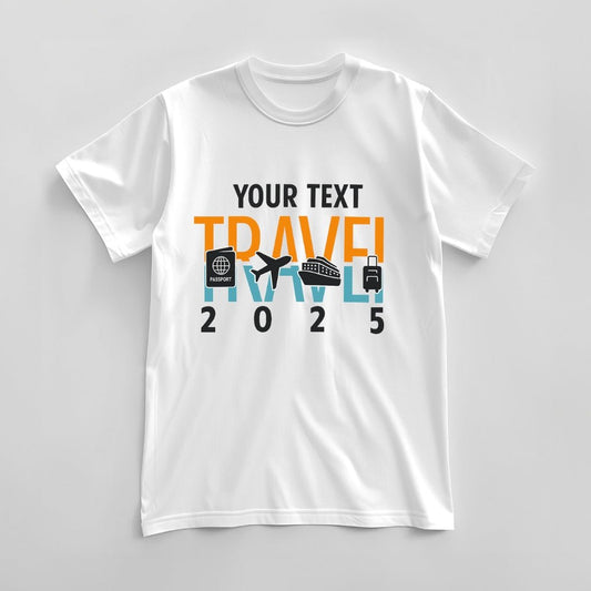Unisex Terry Oversized Tee - Custom Travel 2025 T-Shirt - GlobeTees